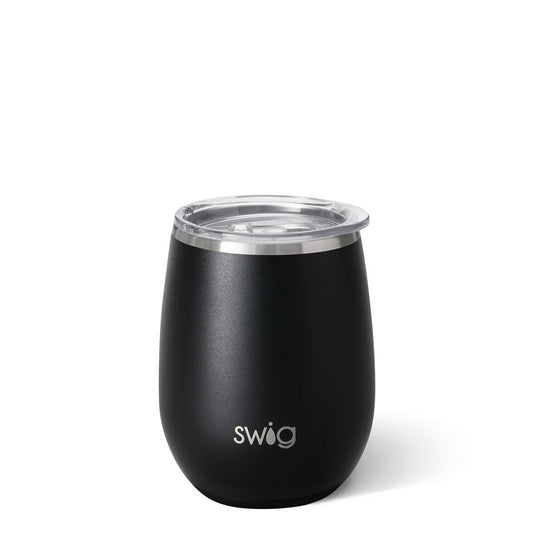 Swig Wine Glass - Black